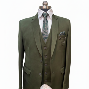 Collections olive green 5 piece suit